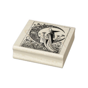 Moon Witch                                         Rubber Stamp