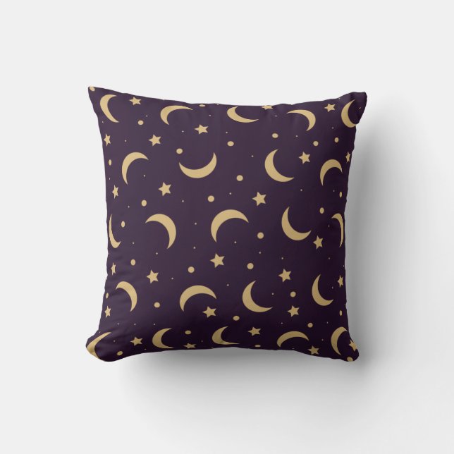 moon with night sky cushion (Front)
