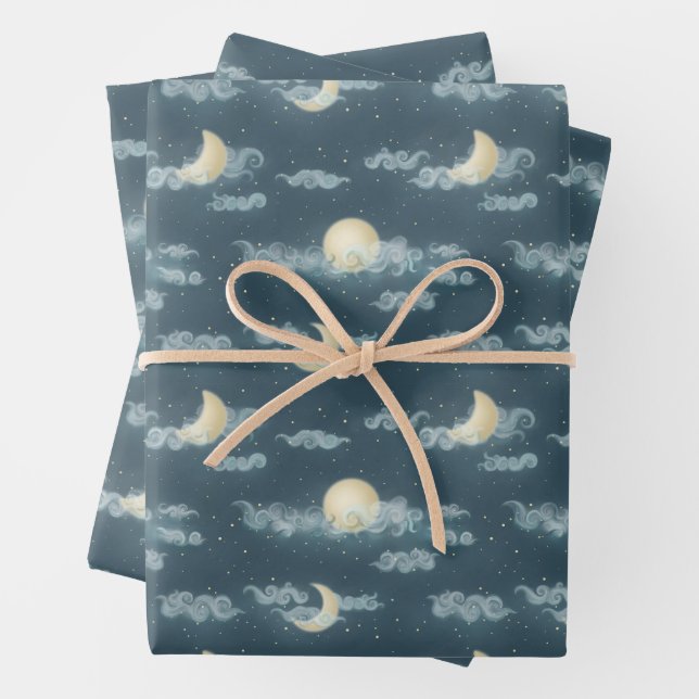 Moon Wrapping Paper Sheet (In situ)