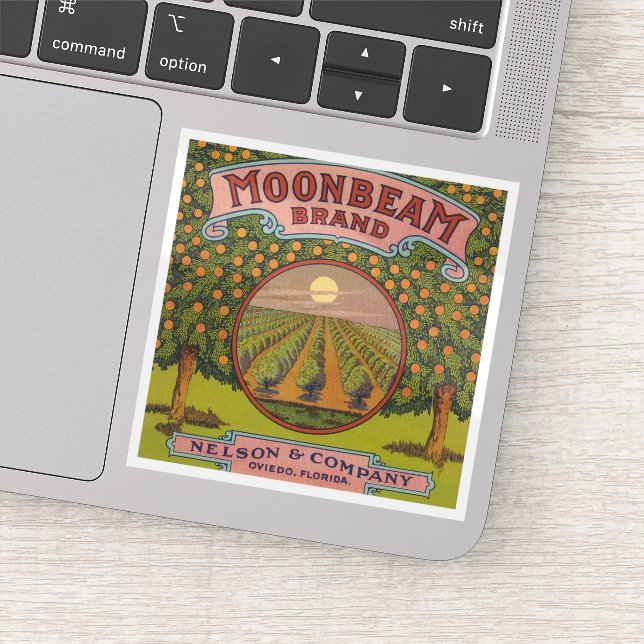 Moonbeam Brand | Vintage Citrus Label (Detail)