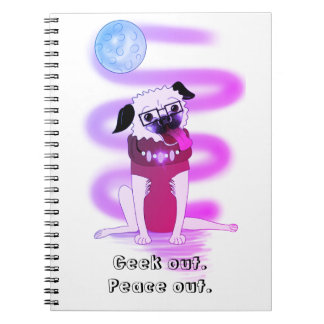 Moonbeam Pug: Spiral Notebook
