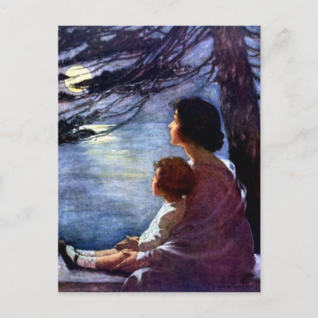 "Moonbeams" by Jessie Willcox Smith Postcard (Front)