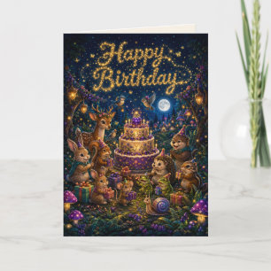 Moonberry Hollow Magical Woodland Birthday Card