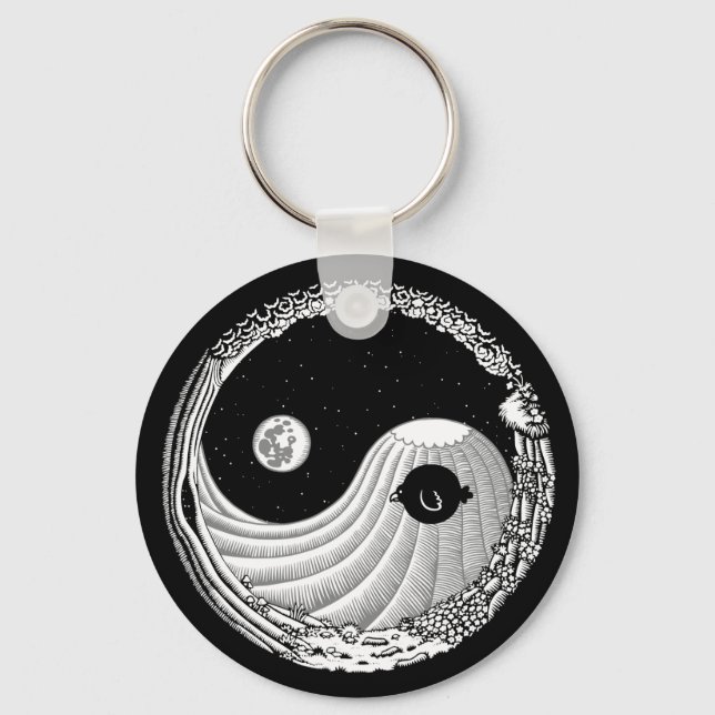 Moonbird Yang Key Ring (Front)