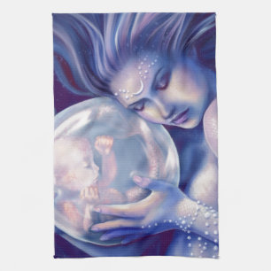 Moonborn - Mermaid and Baby Tea Towel