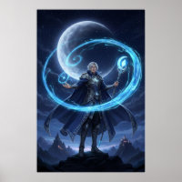 Moonbound Arcane Mage Poster Art