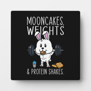 Mooncakes, Weights and Protein Shakes, Funny Gym Plaque
