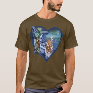 MoonChild blue fairy art moon fairies T-Shirt