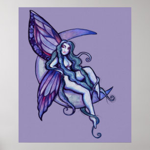 MoonChild Fairy Moon Child Faerie Art Fae          Poster