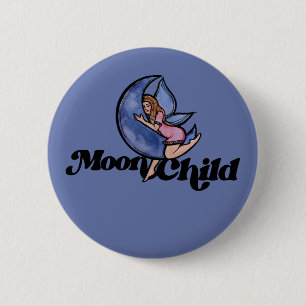 MoonChild Fairy Purple Moon Child Faerie 6 Cm Round Badge