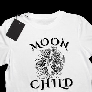 MoonChild Floral Crown Divine Feminine T-Shirt