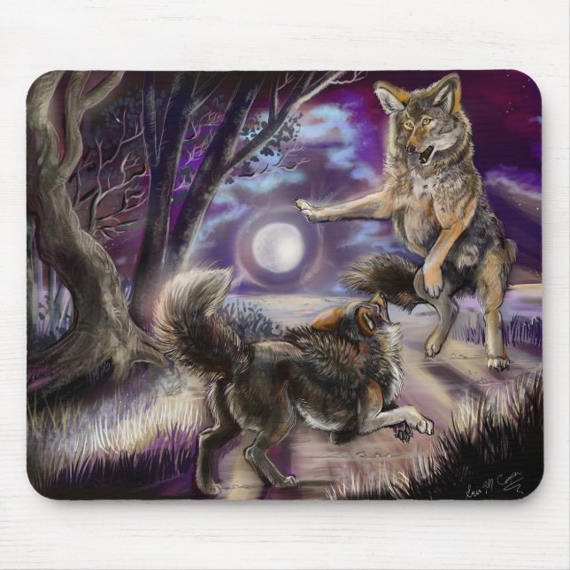 Moondancer Coyotes Mouse Mat (Front)
