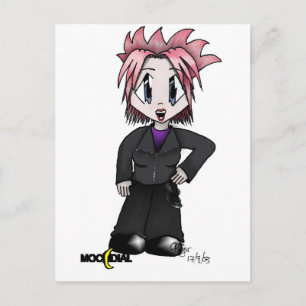 Moondial Rebel Tattoo Postcard