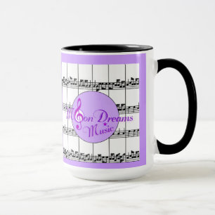MoonDreams Music Black Ringer Mug
