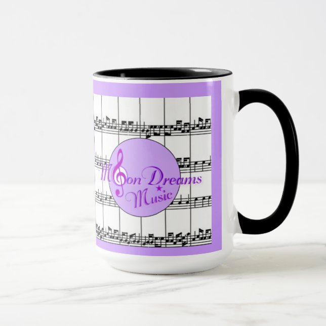 MoonDreams Music Black Ringer Mug (Right)