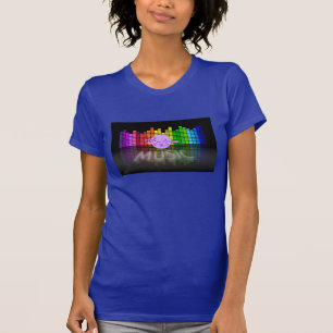 MoonDreams Music Equalizer Blue Fine Jersey Tee