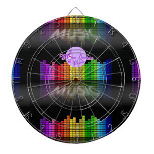 MoonDreams Music Equalizer Metal Cage Dartboard