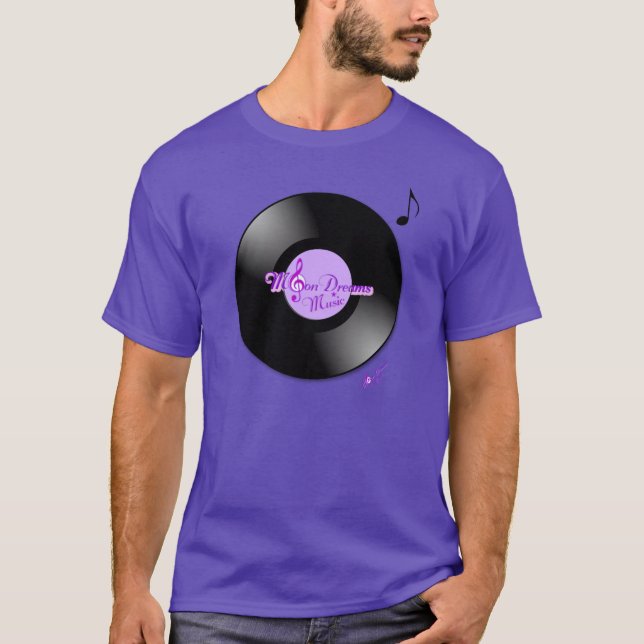 MoonDreams Music Record Purple Men's T-Shirt (Front)