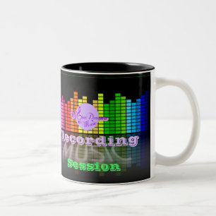 MoonDreams Music Recording Session Two-Tone Mug