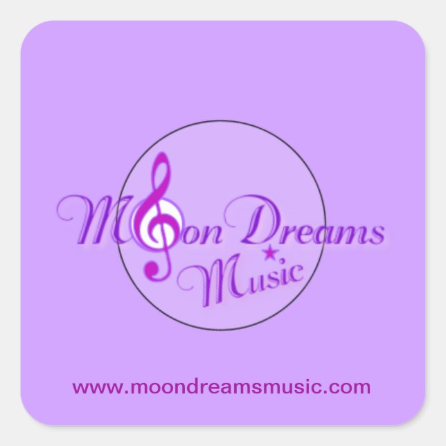MoonDreams Music Stickers - Sheet of 20 (Front)