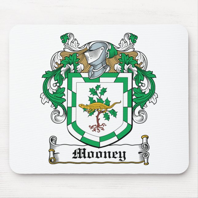 Mooney Family Crest Mouse Mat (Front)