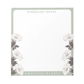 Moonflower Herbology Notepad