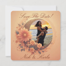 Moonflower Save The Date Photo Announcement