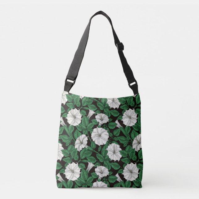 Moonflowers 2 crossbody bag (Front)