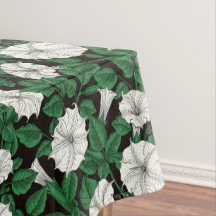 Moonflowers 2 tablecloth