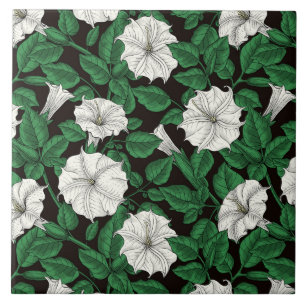 Moonflowers 2 tile