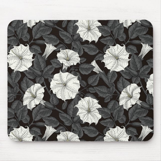 Moonflowers Mouse Pad (Front)