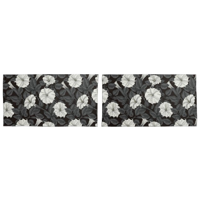 Moonflowers Pillow Case (Front-Set)