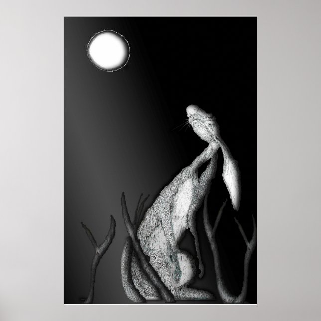 MOONGAZING HARE POSTER (Front)