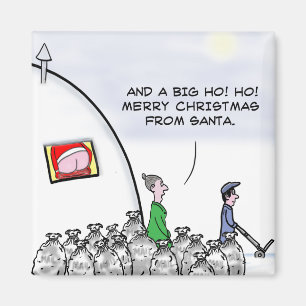 Mooning santa magnet