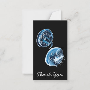 MoonJellyfish watercolor art Card