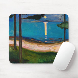 Moonlight, 1895 by Edvard Munch Mouse Mat