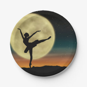 Moonlight Ballet Paper Plate