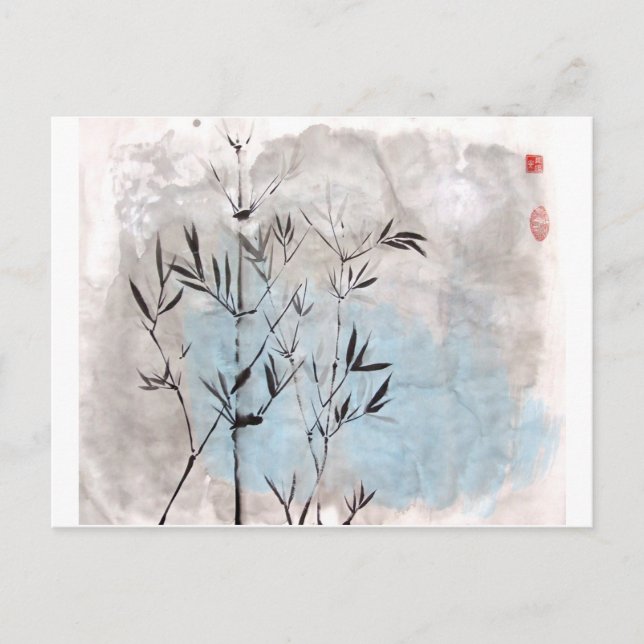 Moonlight Bamboo Postcard (Front)