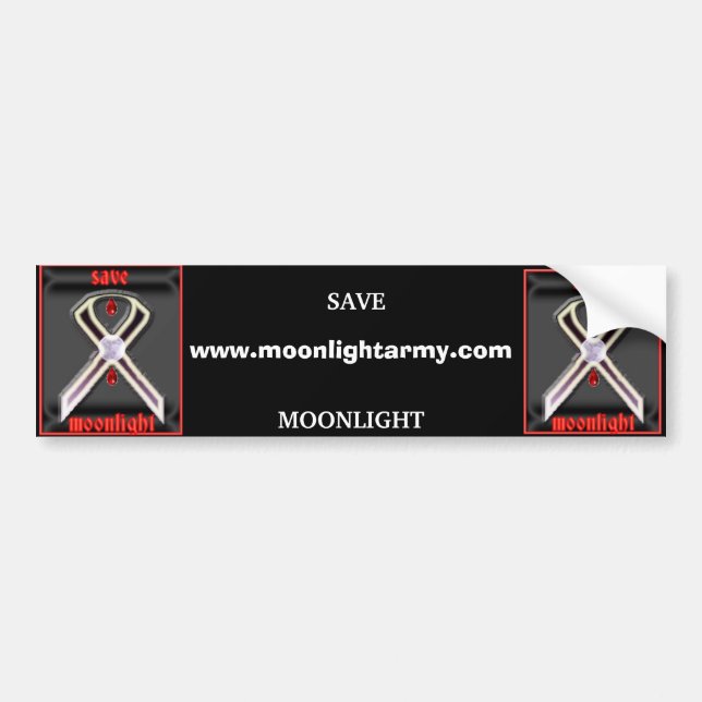 moonlight bumper sticker (Front)