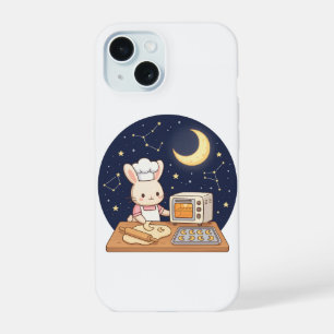 Moonlight Bunny Bakery iPhone 15 Case
