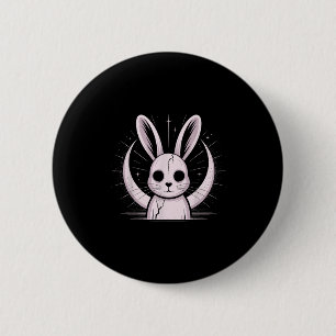 Moonlight Bunny Nge Alt Rabbit Horror Witch Moon C 6 Cm Round Badge