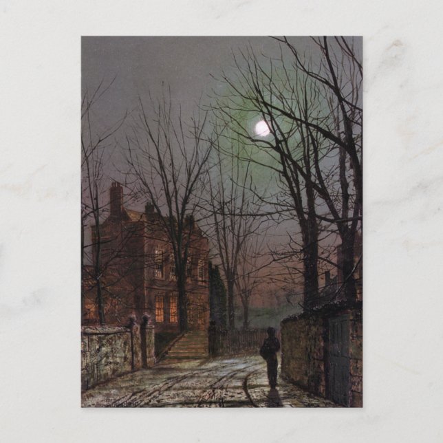 Moonlight by John Atkinson Grimshaw Postcard (Front)