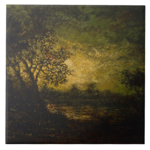 Moonlight (by Ralph Albert Blakelock) Tile