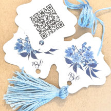 Moonlight Cherry Blossoms RSVP Tag