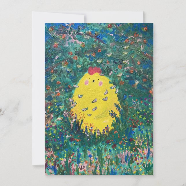 Moonlight Chicken - Acrylic  Invitation (Front)