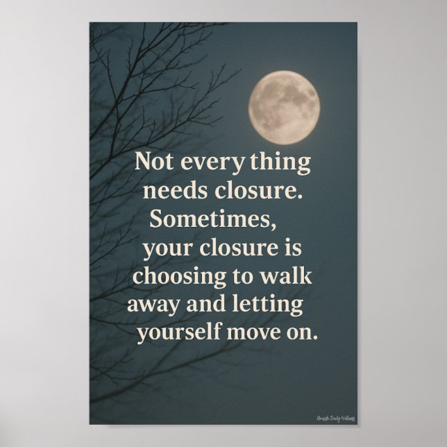 Moonlight Closure-Inspirational Night Sky Wall Art (Front)