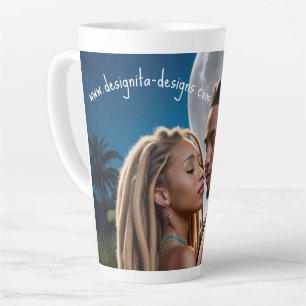 Moonlight Couple Love Mug – Romantic Digital Art