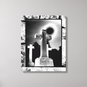 Moonlight Cross Canvas Print