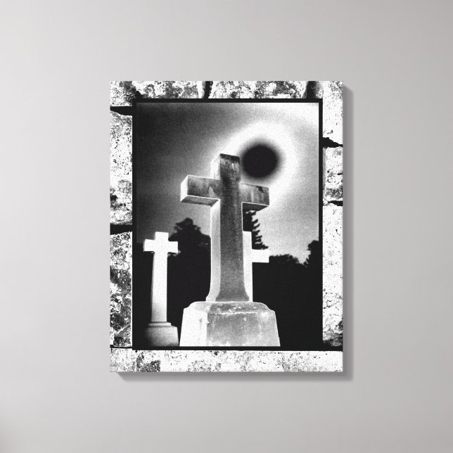 Moonlight Cross Canvas Print (Front)