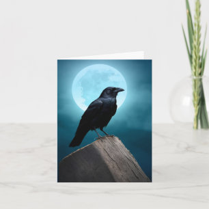 Moonlight Crow-Raven Card